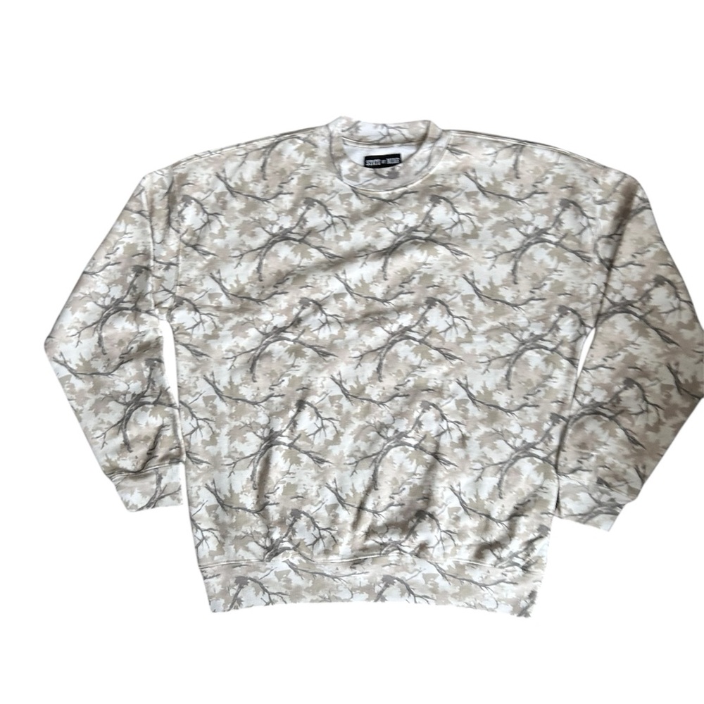 State of Mind NWOT Unisex Camouflage Crewneck Sweatshirt size Medium